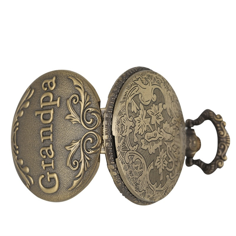 Vintage Grandpa Green Ancient Pocket Watch