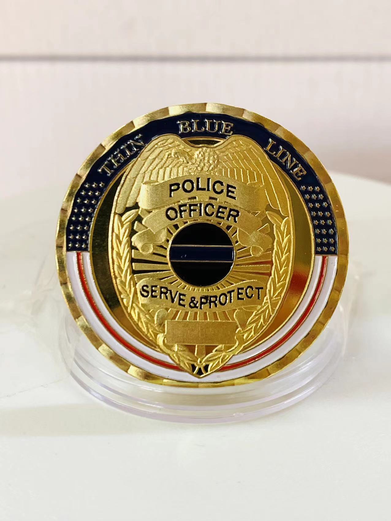 Police Challenger Medallion Color Painted