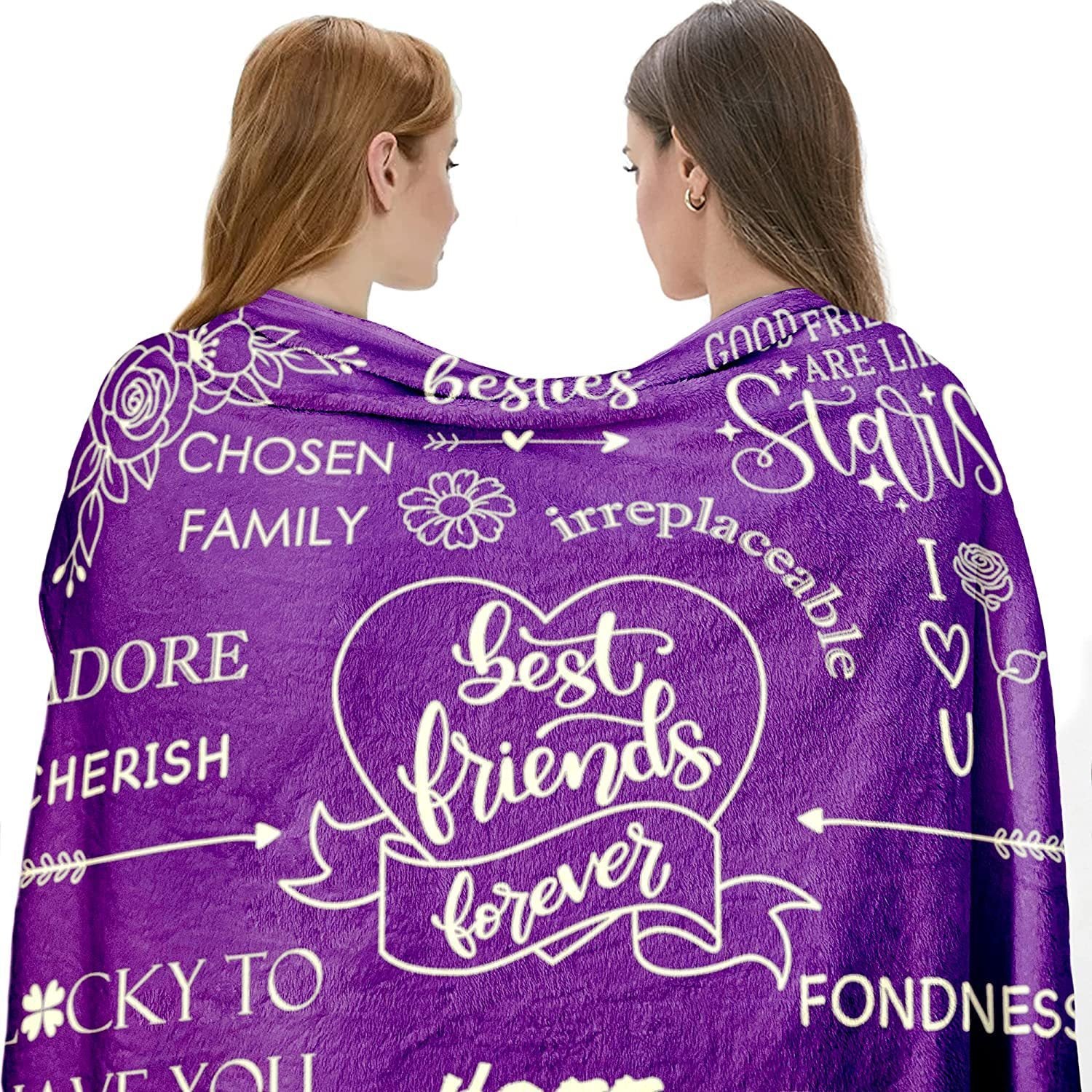 Best Friends Forever Flannel Blanket