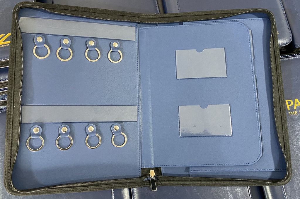 Real Estate Zipper Folder Turnover Key Case