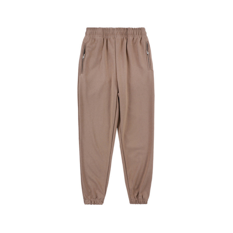 Grandpa leisure sports tie feet coconut pants