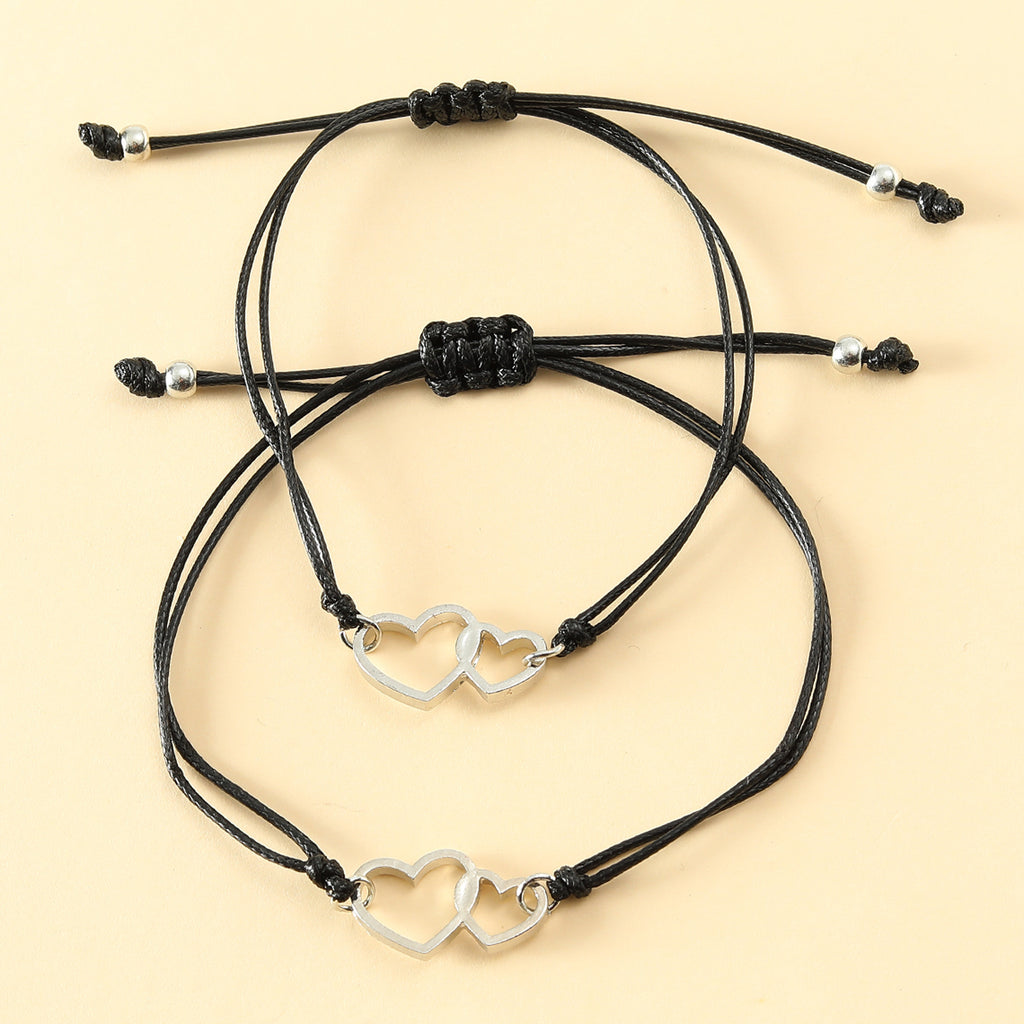 Alloy Love Good Friend Card Handmade Bracelet