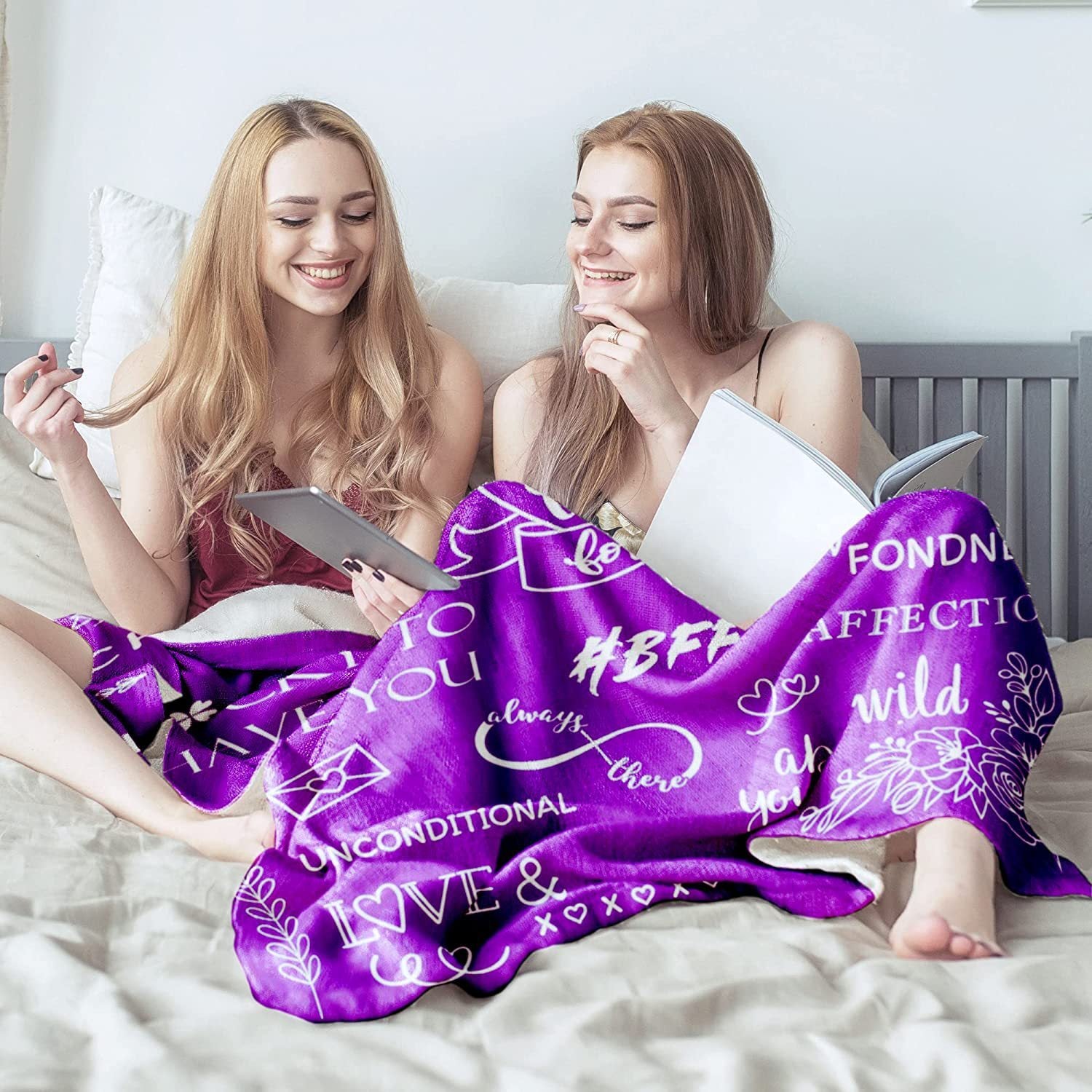 Best Friends Forever Flannel Blanket