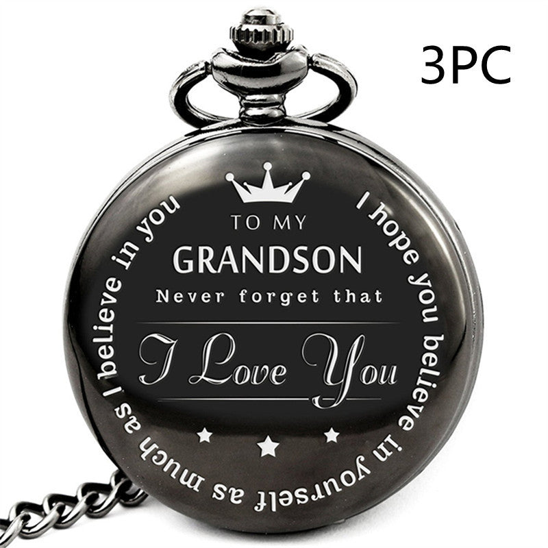 To My Grand Son Mother's Day Fashion Pocket Watch