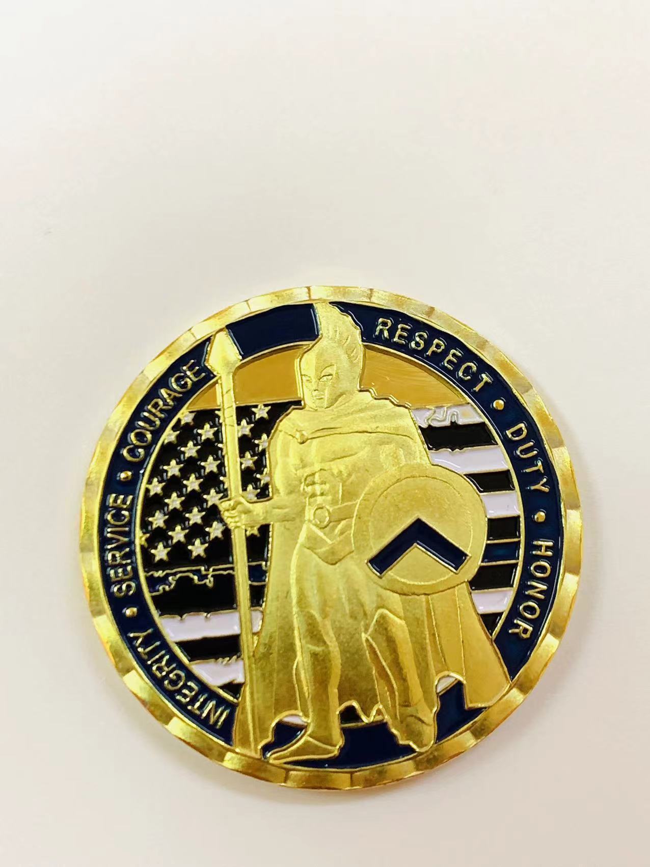 Police Challenger Medallion Color Painted
