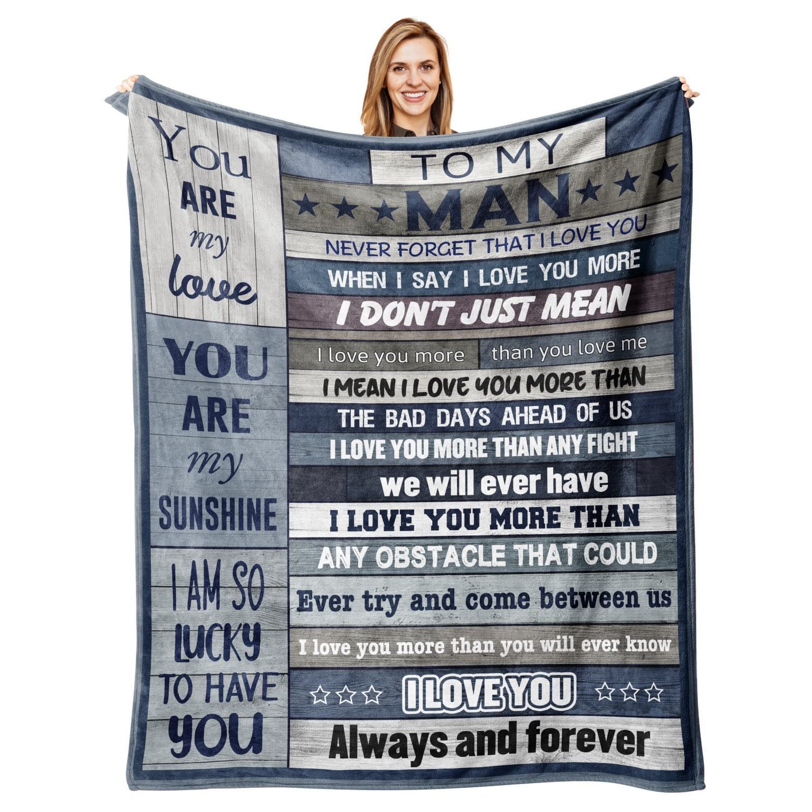 To My Grandson Gift Blanket (for graduations, birthdays)