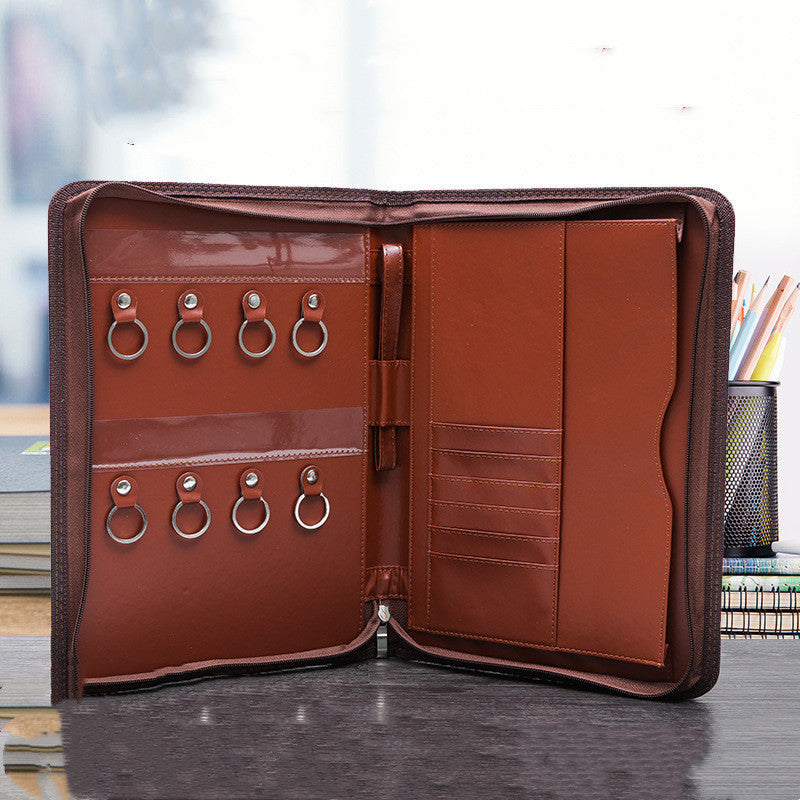Real Estate Zipper Folder Turnover Key Case