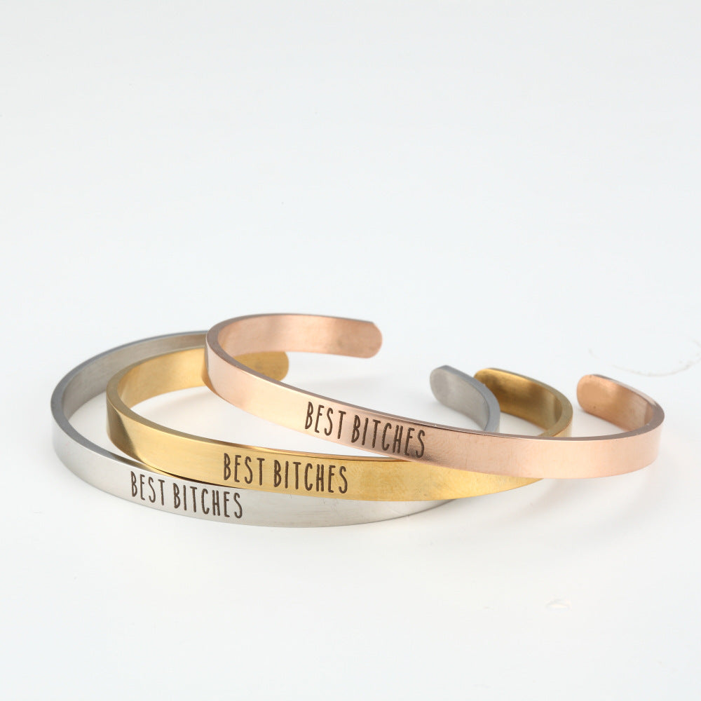 Good friend girlfriends lettering BEST watch accessories