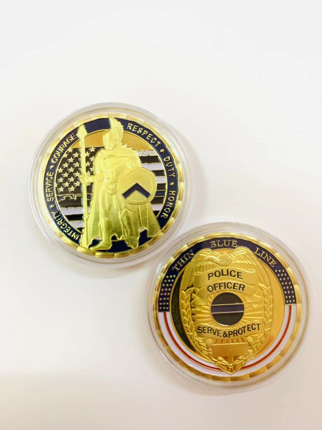 Police Challenger Medallion Color Painted