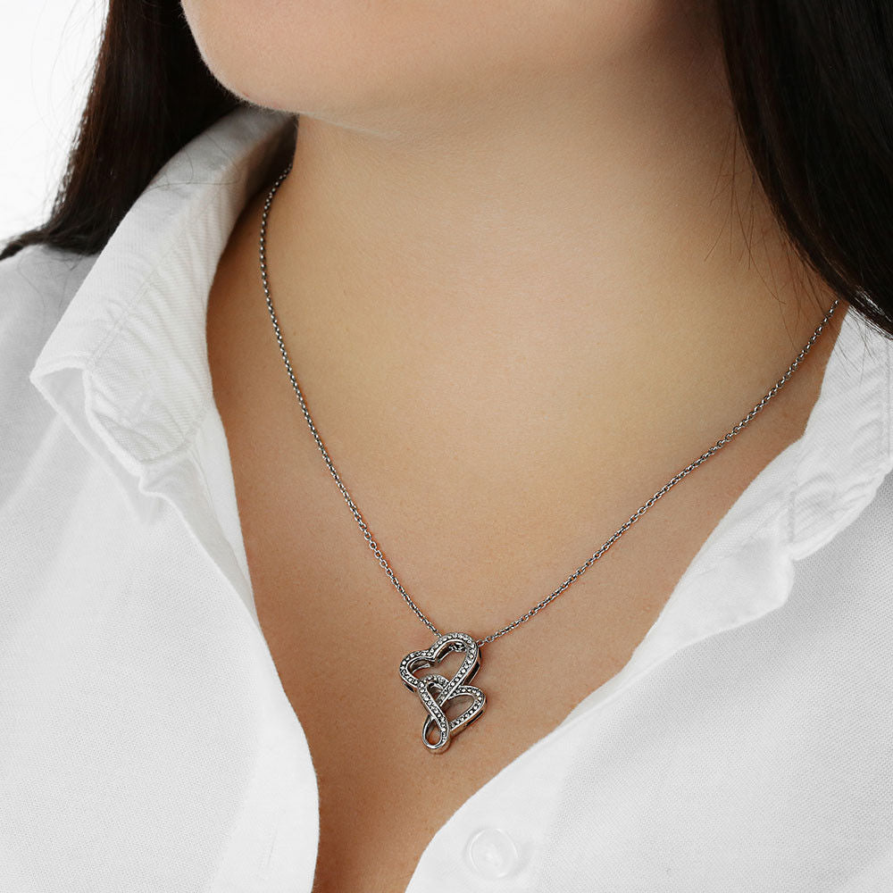 Together in Love: Will You Be My Bridesmaid?-Heart-to-Heart Pendant Necklace