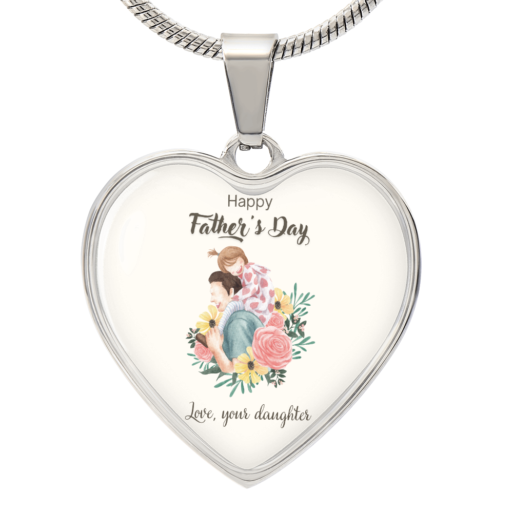 Forever Daddy's Girl – A Father's Day Keepsake-Luxury Heart Graphic  Necklace (with engraving option)
