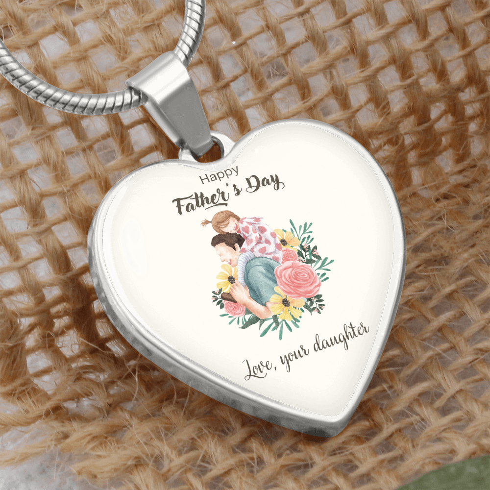 Forever Daddy's Girl – A Father's Day Keepsake-Luxury Heart Graphic  Necklace (with engraving option)