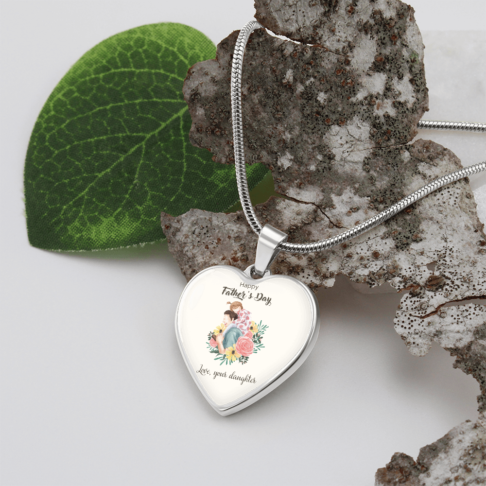 Forever Daddy's Girl – A Father's Day Keepsake-Luxury Heart Graphic  Necklace (with engraving option)