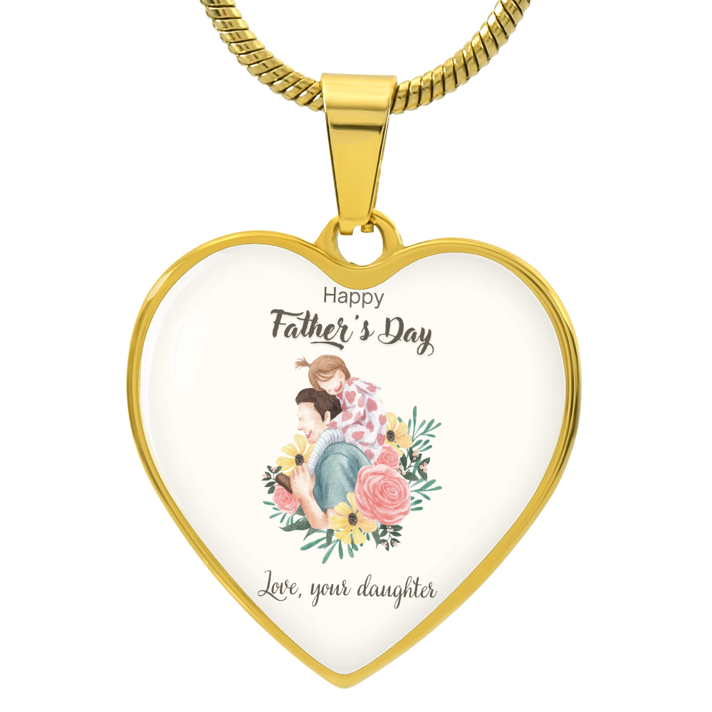 Forever Daddy's Girl – A Father's Day Keepsake-Luxury Heart Graphic  Necklace (with engraving option)
