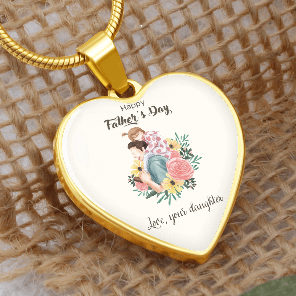 Forever Daddy's Girl – A Father's Day Keepsake-Luxury Heart Graphic  Necklace (with engraving option)