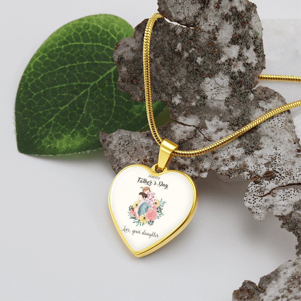 Forever Daddy's Girl – A Father's Day Keepsake-Luxury Heart Graphic  Necklace (with engraving option)