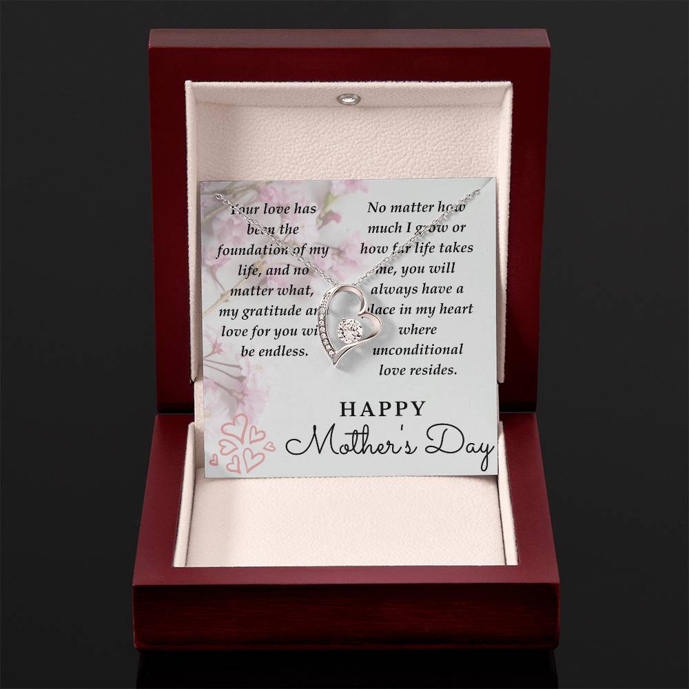 Mom-Your Love Has Been The Foundation-Happy Mother's Day Necklace