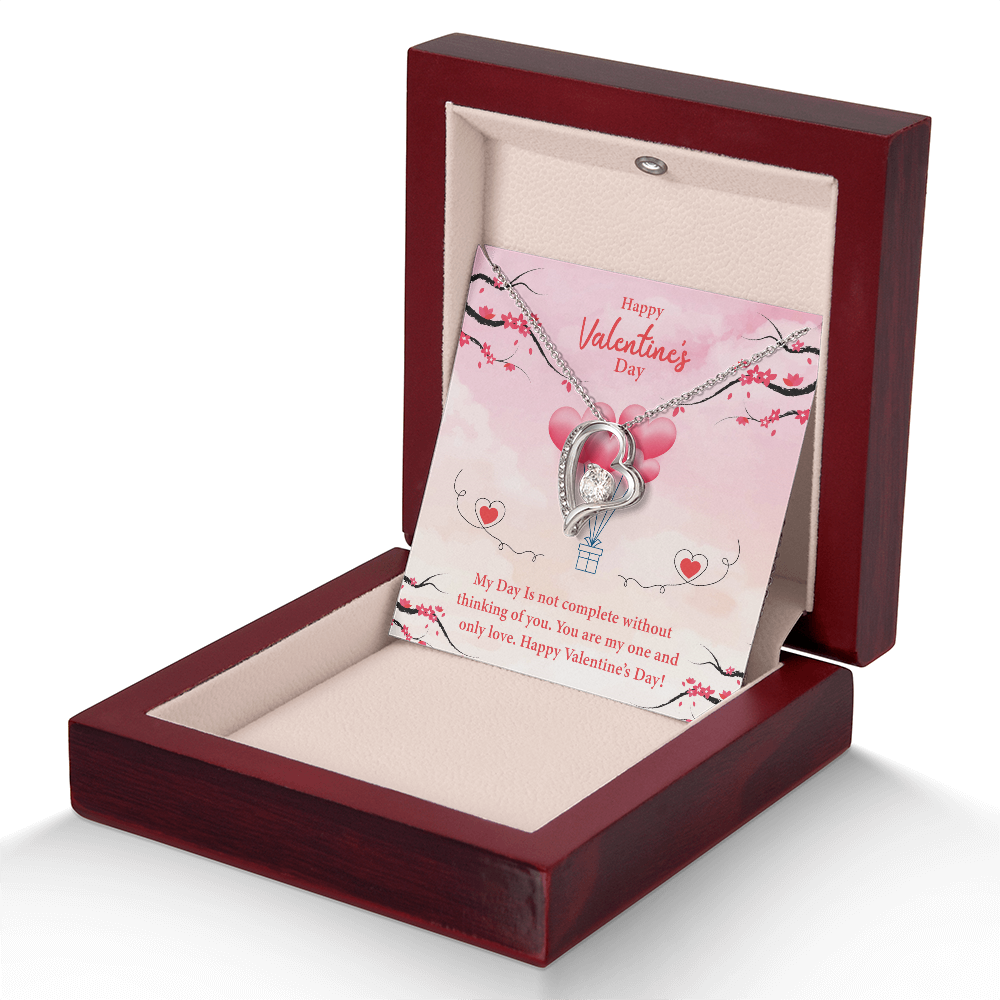 My Day Is Not Complete Without Thinking Of You-Happy Valentine's Day Necklace