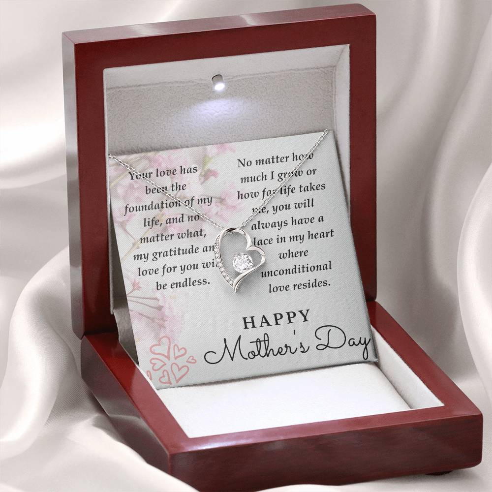 Mom-Your Love Has Been The Foundation-Happy Mother's Day Necklace