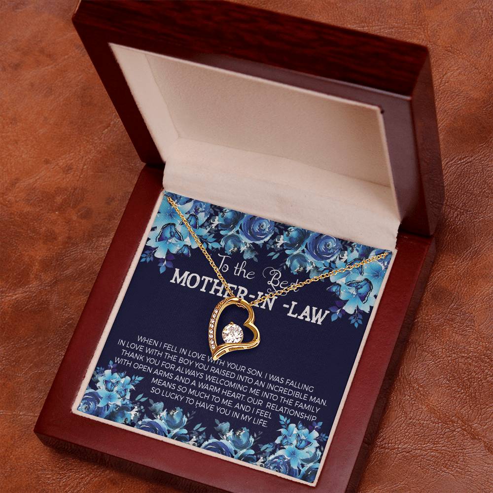 To The Best Mother-In-Law Forever Love Necklace