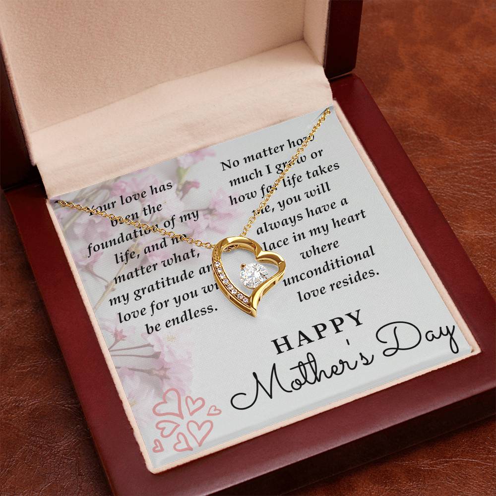 Mom-Your Love Has Been The Foundation-Happy Mother's Day Necklace