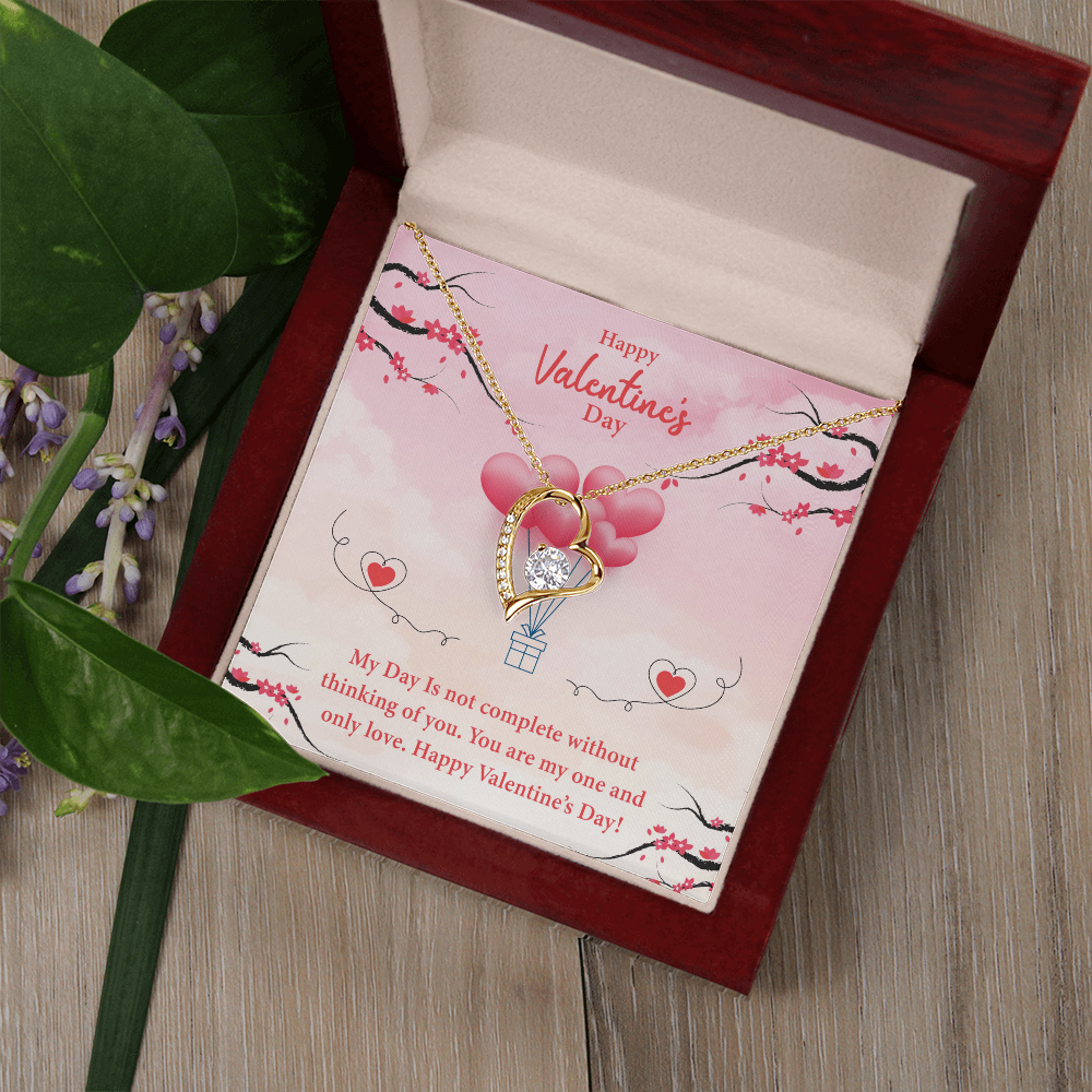 My Day Is Not Complete Without Thinking Of You-Happy Valentine's Day Necklace