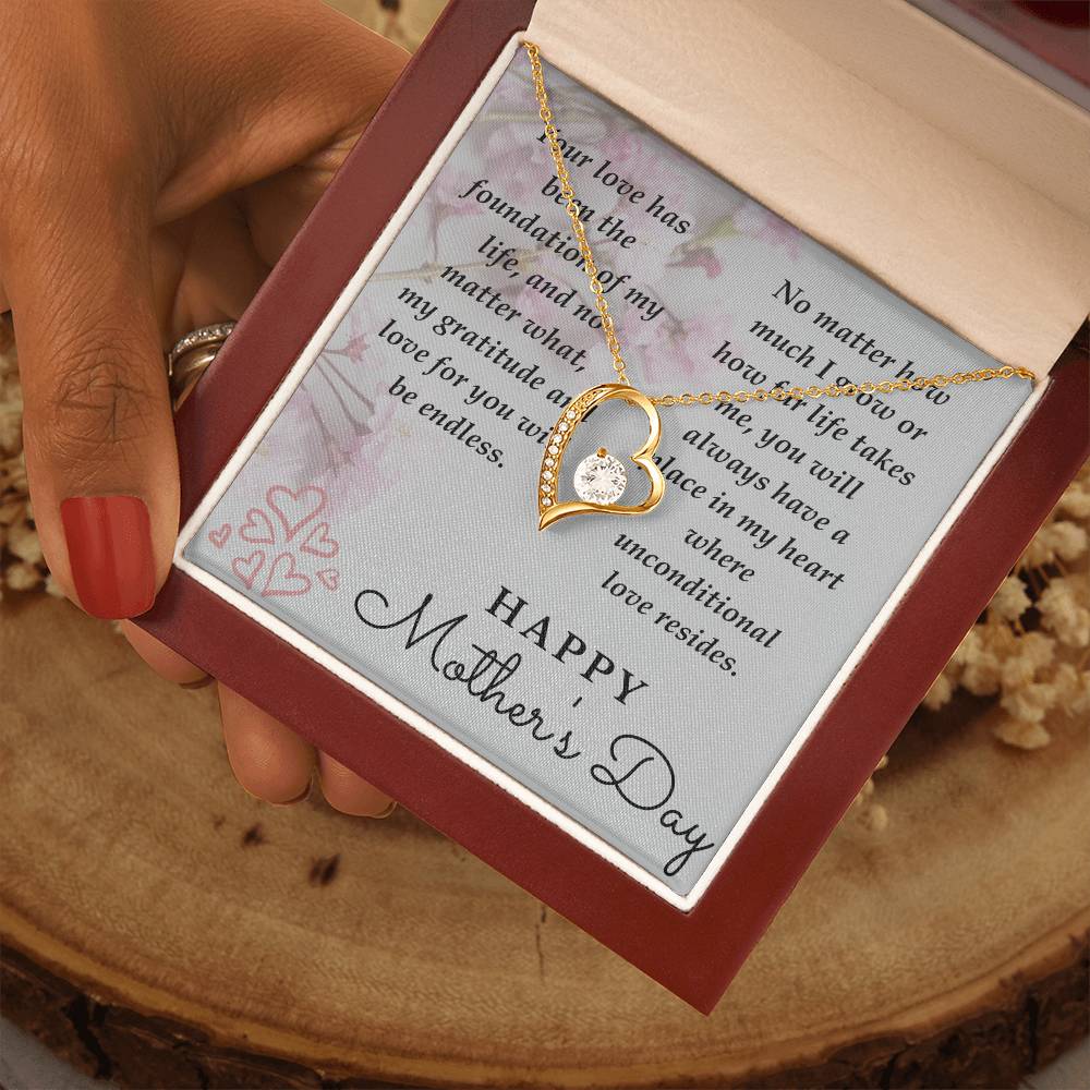 Mom-Your Love Has Been The Foundation-Happy Mother's Day Necklace