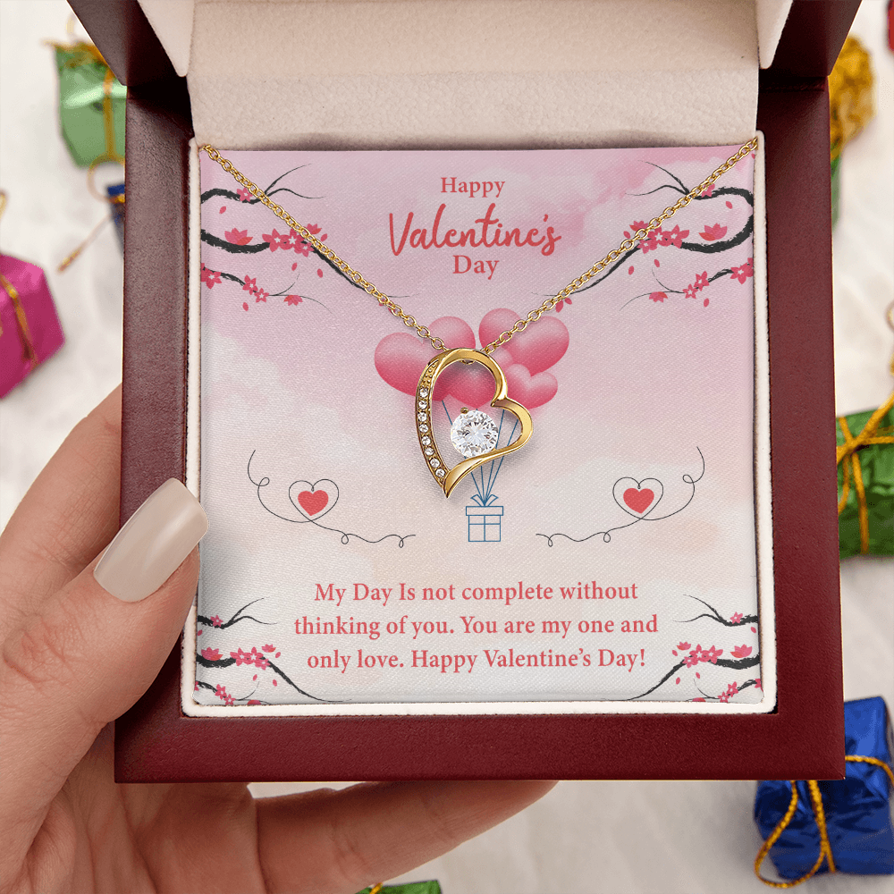 My Day Is Not Complete Without Thinking Of You-Happy Valentine's Day Necklace