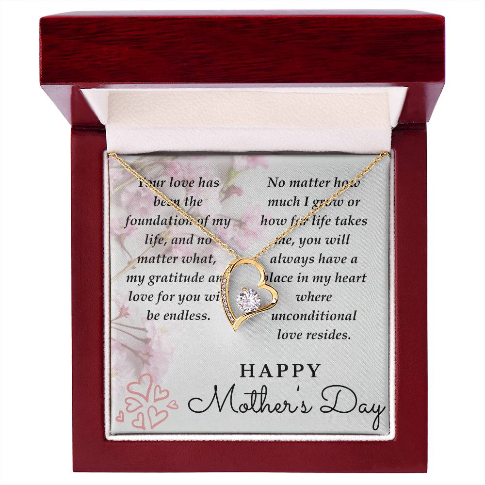 Mom-Your Love Has Been The Foundation-Happy Mother's Day Necklace