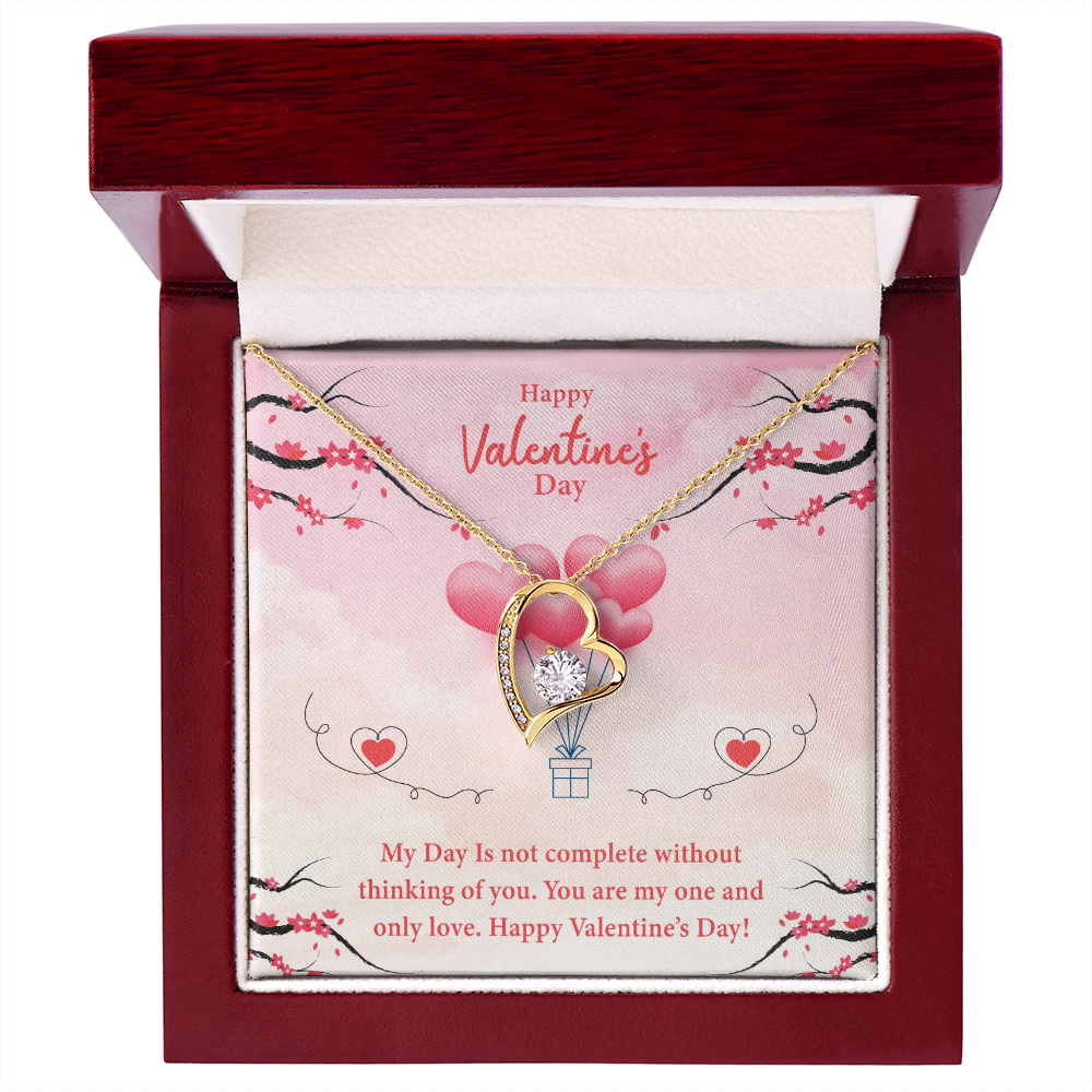 My Day Is Not Complete Without Thinking Of You-Happy Valentine's Day Necklace