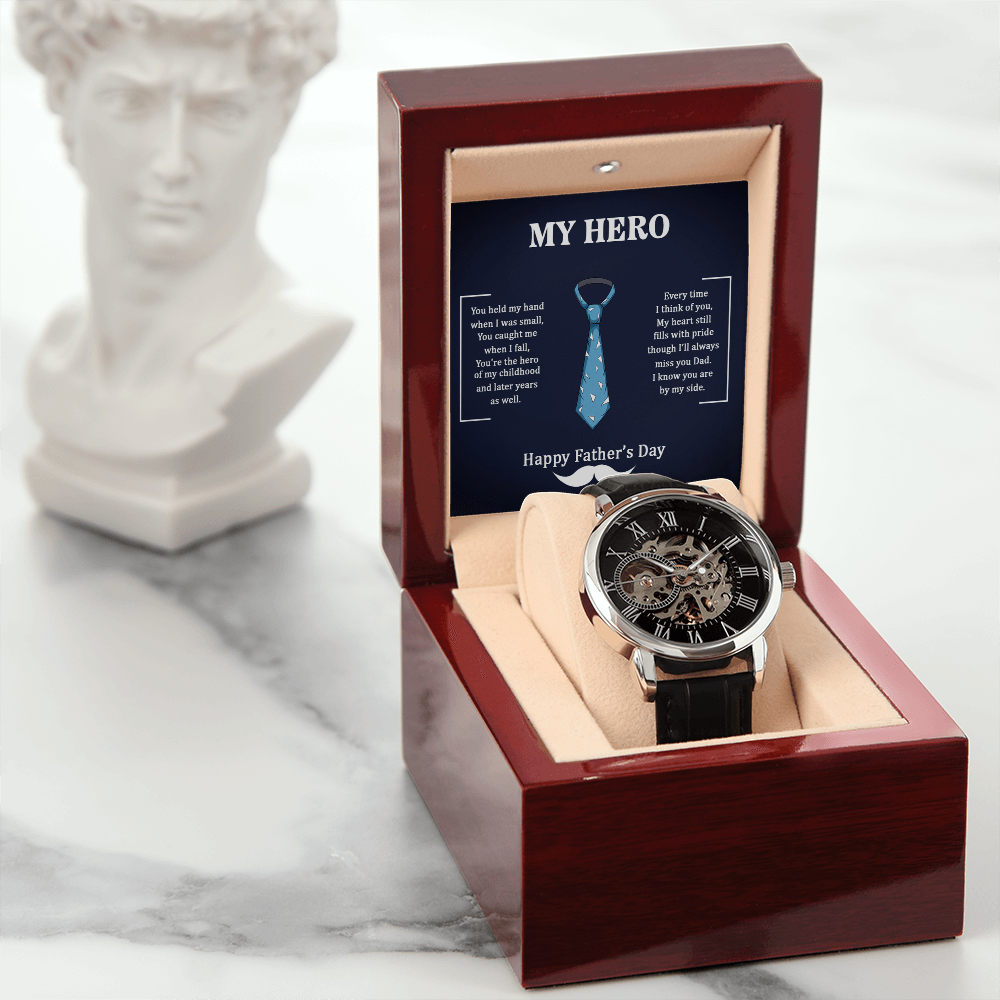 My Hero – A Father's Day Tribute-Men's Openwork Watch