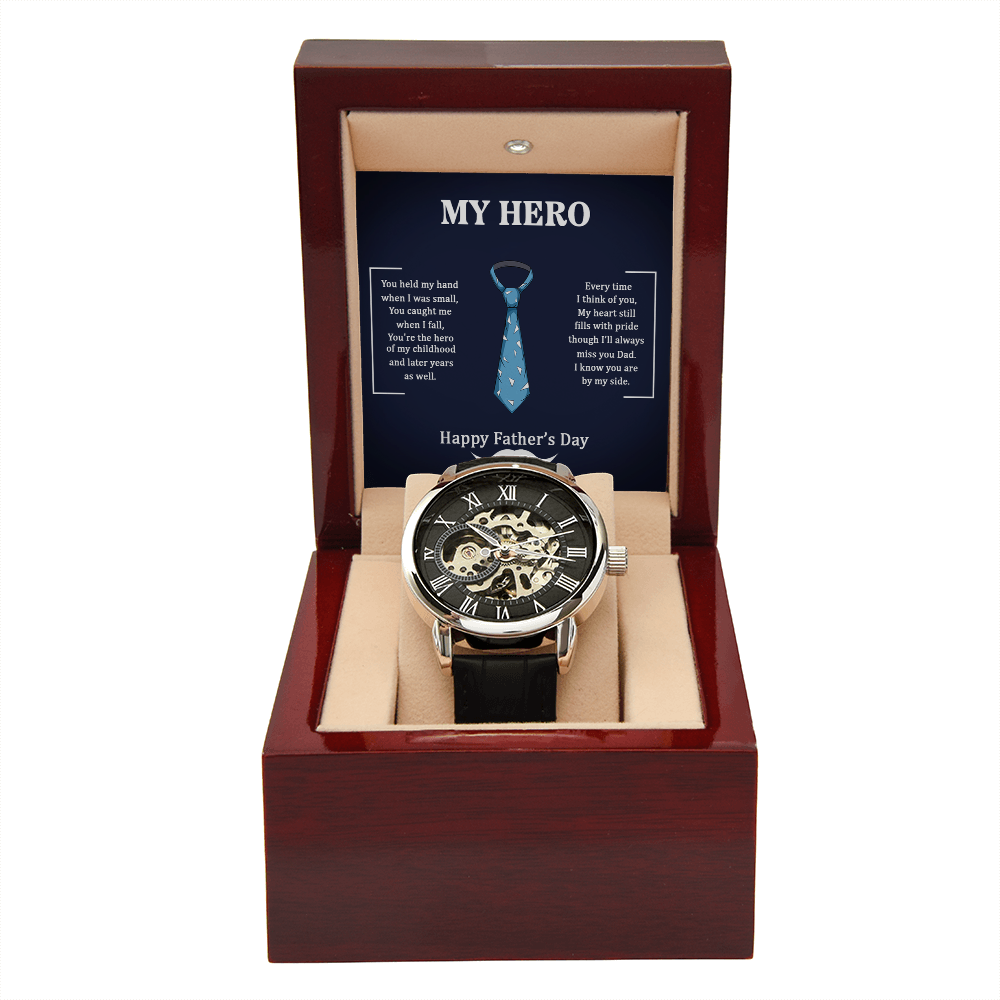 My Hero – A Father's Day Tribute-Men's Openwork Watch