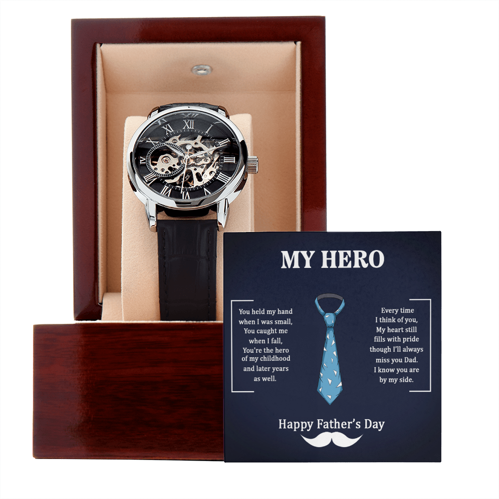 My Hero – A Father's Day Tribute-Men's Openwork Watch