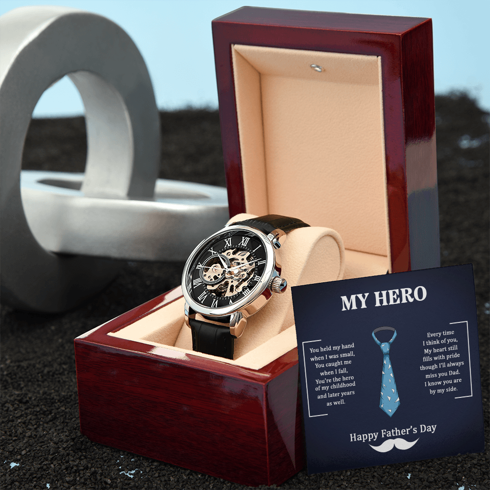 My Hero – A Father's Day Tribute-Men's Openwork Watch