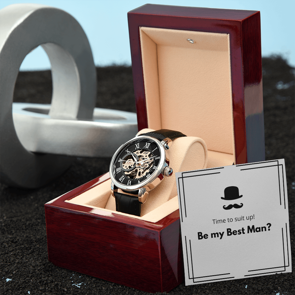 The Gentleman's Request-Men's Openwork Watch
