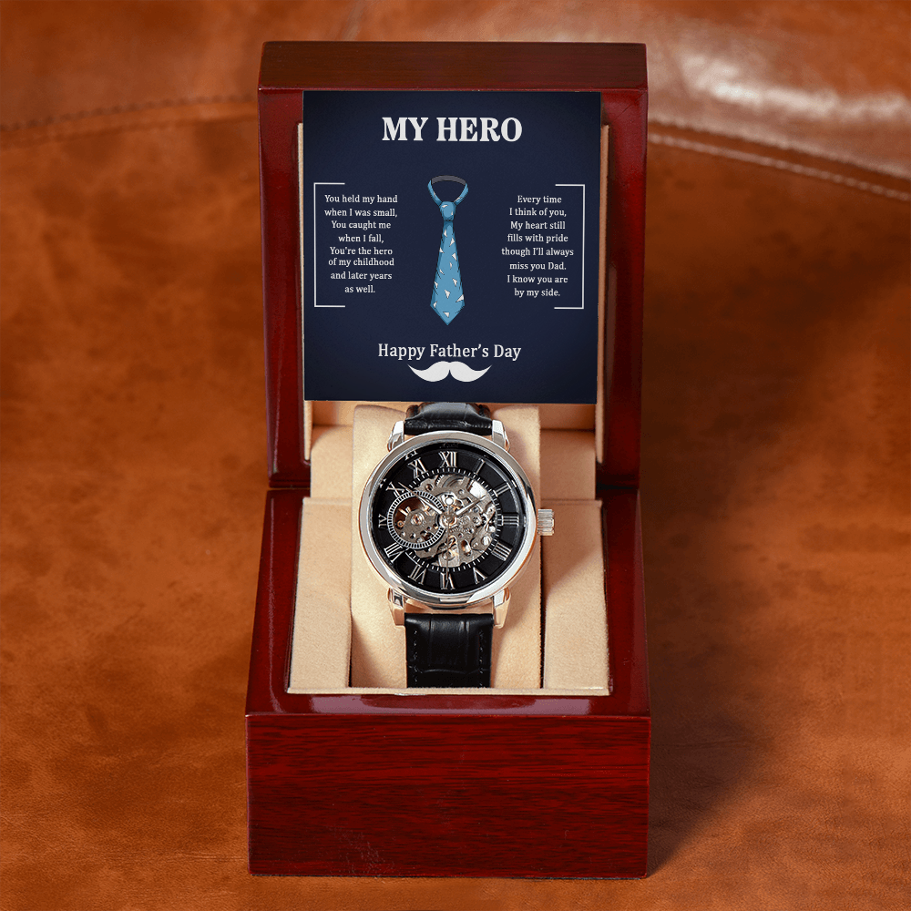 My Hero – A Father's Day Tribute-Men's Openwork Watch