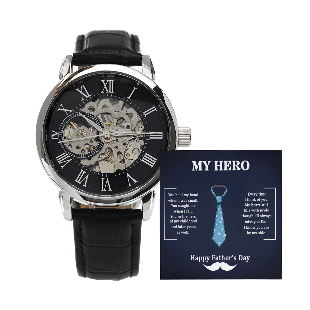 My Hero – A Father's Day Tribute-Men's Openwork Watch
