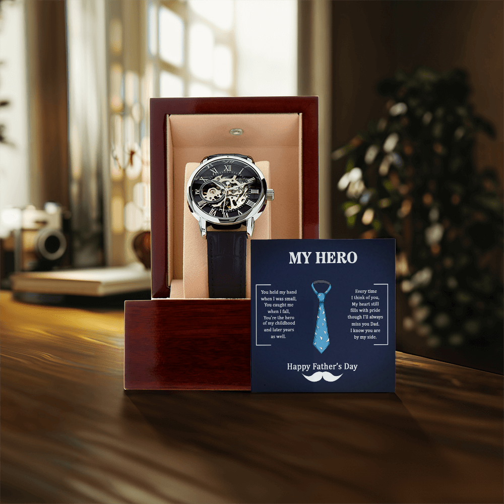 My Hero – A Father's Day Tribute-Men's Openwork Watch