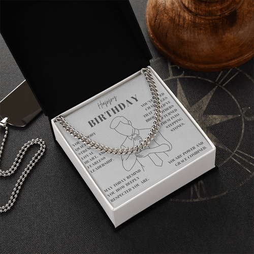 A Birthday Tribute to a Man of Quiet Strength-Cuban Link Chain