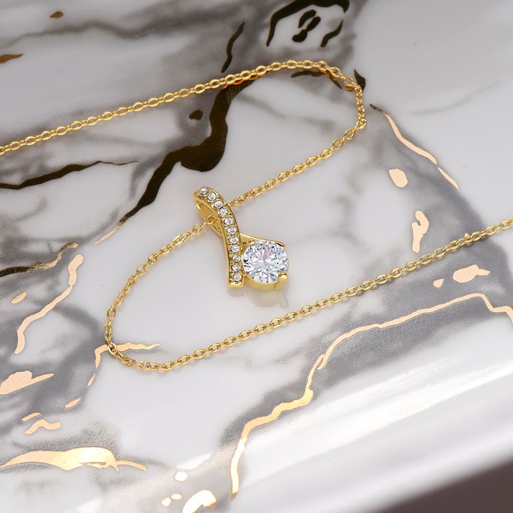 To My Wife: Favorite Part Of The Day-Happy Valentine's Day Alluring Beauty Necklace