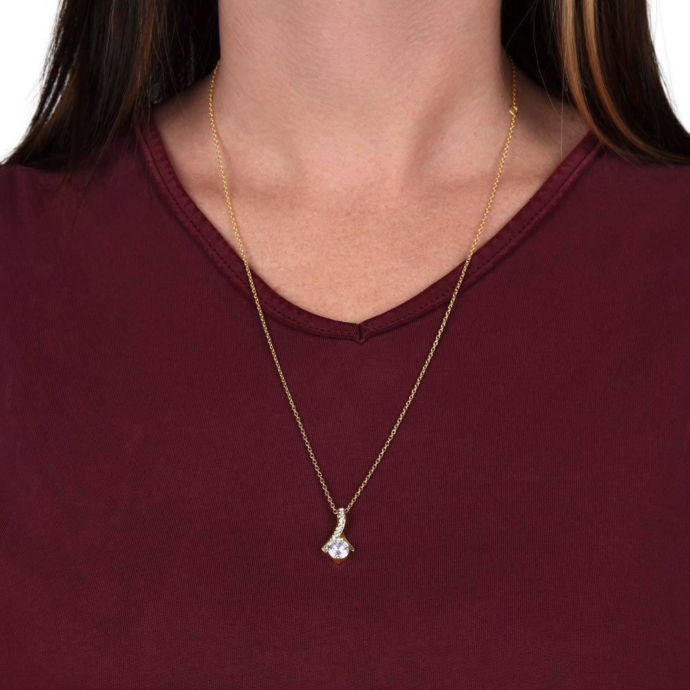 To My Wife: Favorite Part Of The Day-Happy Valentine's Day Alluring Beauty Necklace