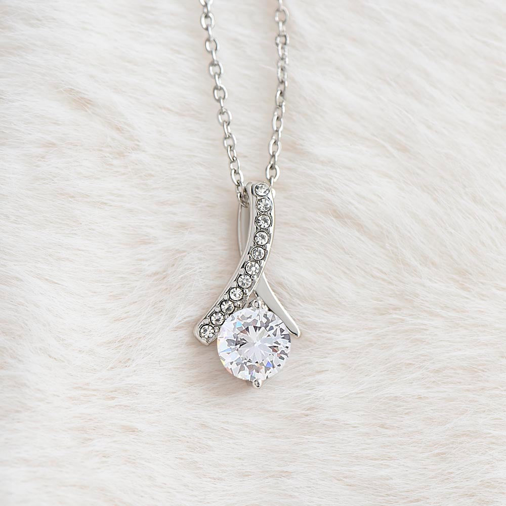 To My Wife: Favorite Part Of The Day-Happy Valentine's Day Alluring Beauty Necklace