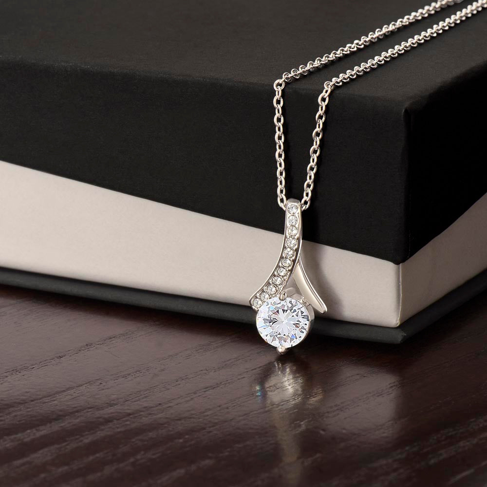 To My Wife: Favorite Part Of The Day-Happy Valentine's Day Alluring Beauty Necklace