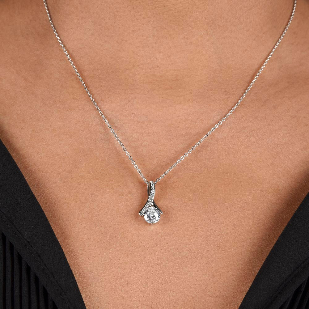 To My Wife: Favorite Part Of The Day-Happy Valentine's Day Alluring Beauty Necklace