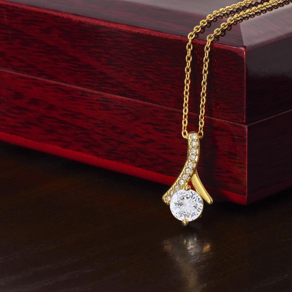 To My Wife: Favorite Part Of The Day-Happy Valentine's Day Alluring Beauty Necklace