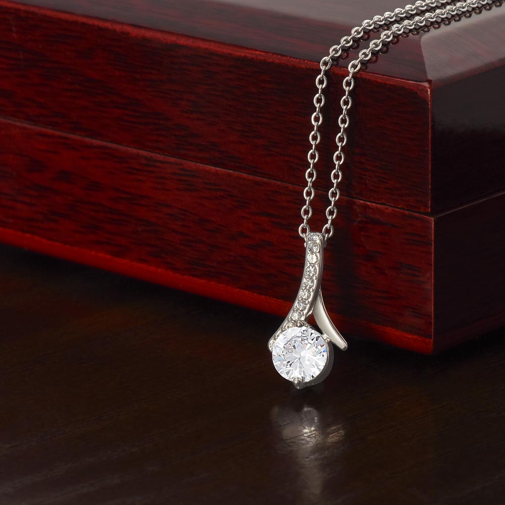 To My Wife: Favorite Part Of The Day-Happy Valentine's Day Alluring Beauty Necklace