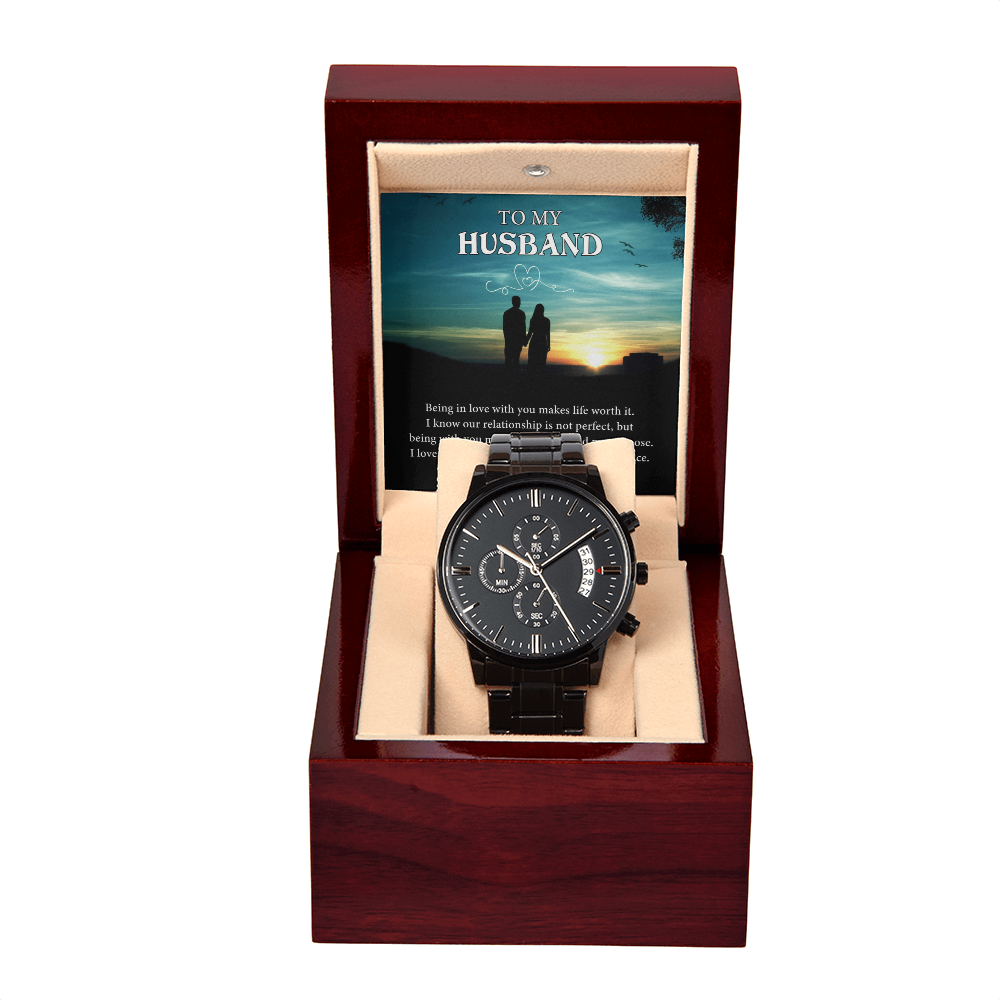 To My Husband-Being In Love With You Makes Life Worth It-Love, Your Wife Watch