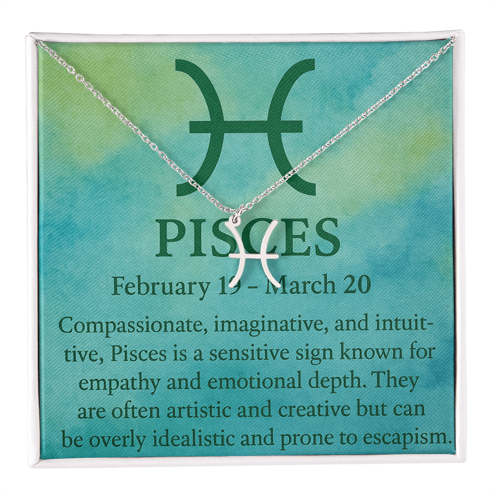 Pisces — The Dreamer of the Zodiac Symbol Necklace