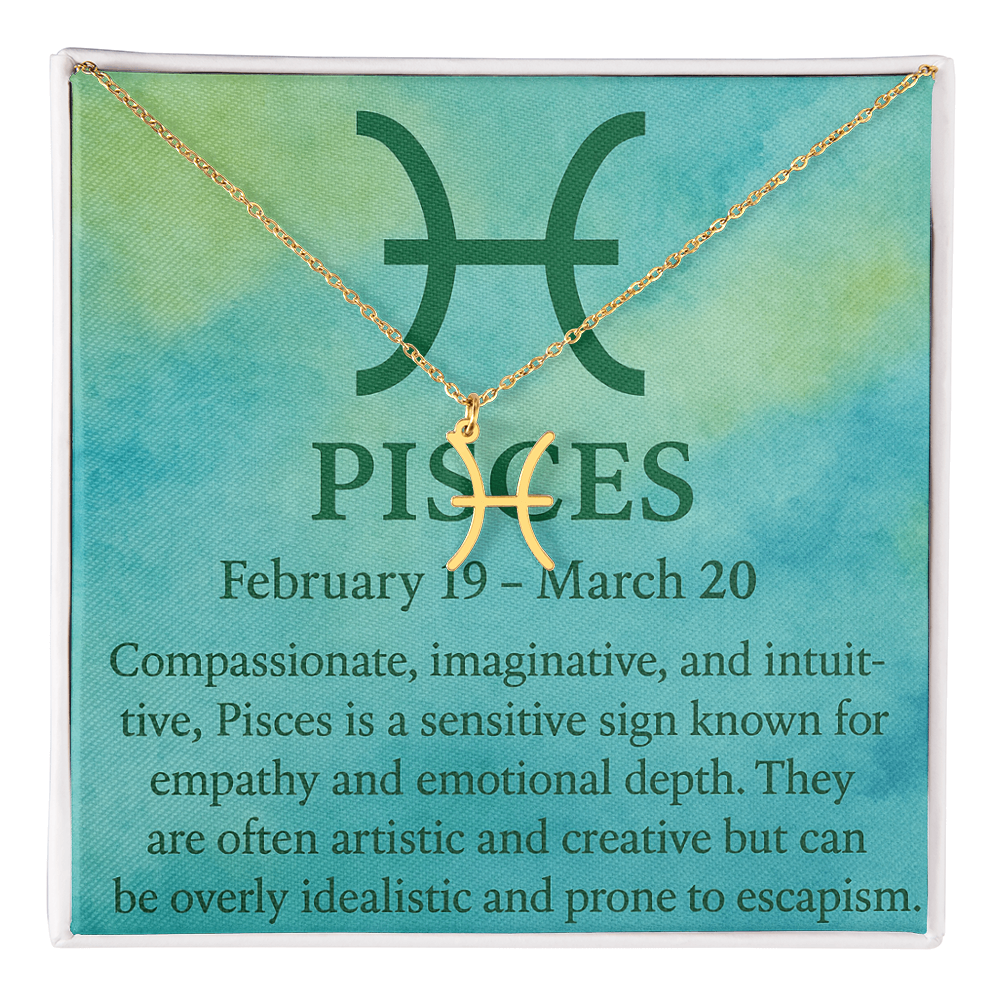 Pisces — The Dreamer of the Zodiac Symbol Necklace