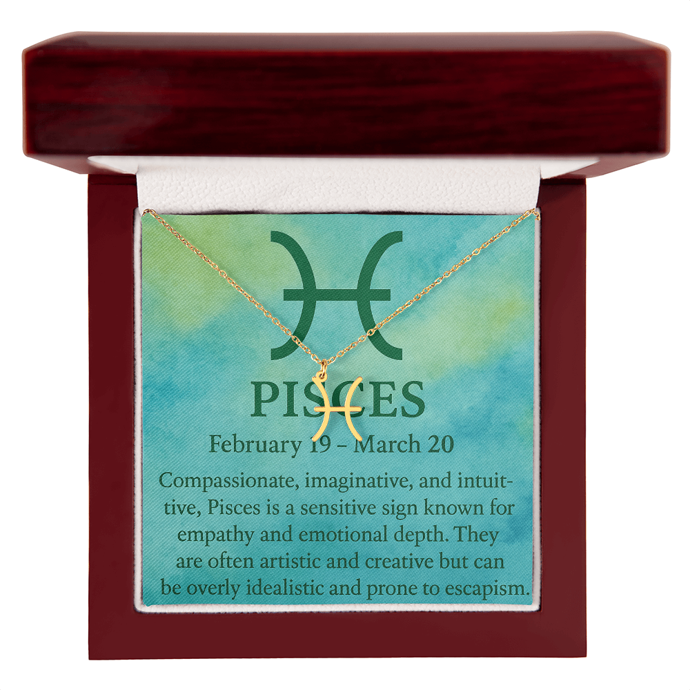 Pisces — The Dreamer of the Zodiac Symbol Necklace